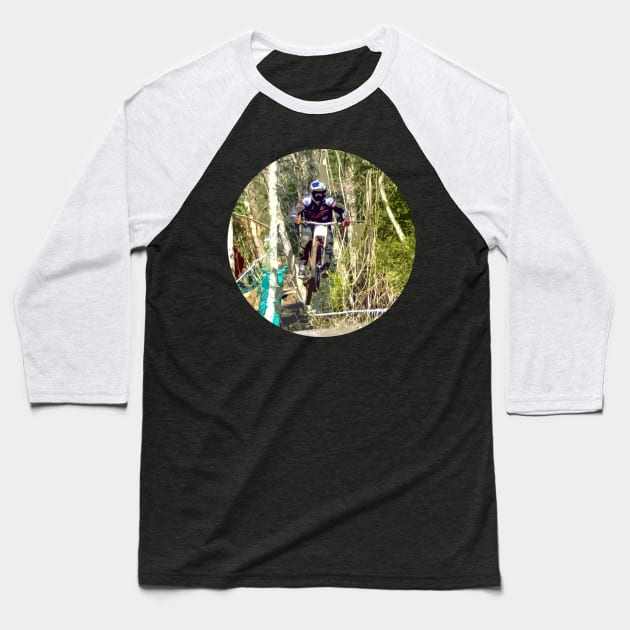 mtb Baseball T-Shirt by rickylabellevie